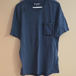 Fox Men's Navy Short Sleeve Tee with Pocket